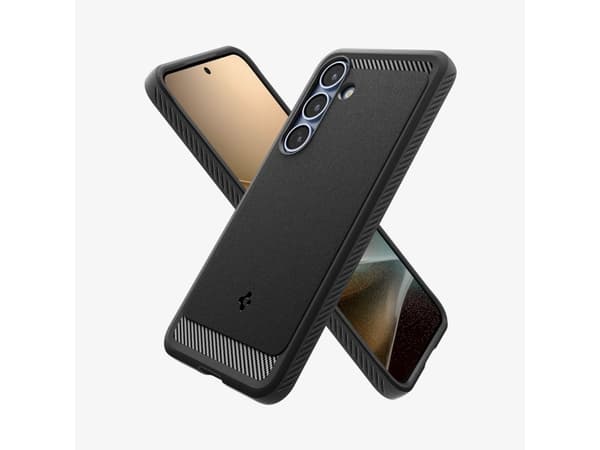 Spigen Rugged Armor, Omslag, Samsung, Galaxy S25 Plus, 17 cm (6.7"), Svart