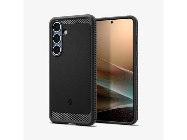 Spigen Rugged Armor, Omslag, Samsung, Galaxy S25 Plus, 17 cm (6.7"), Svart