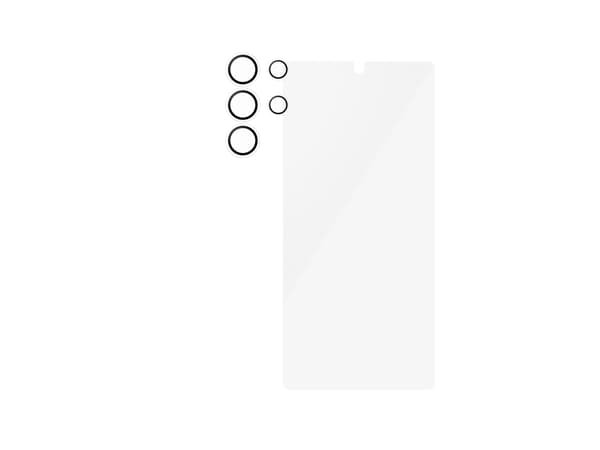 PanzerGlass - 2-i-1-paket - skyddsset för skärm / linse för mobiltelefon - ultrabred passning med EasyAligner - glas - för Samsung Galaxy S25 Ultra