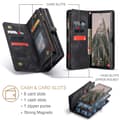 Miniatyrbild 5 av 10: CaseMe Multi-Slot 2 i 1 Plånboksfodral Galaxy S25 Ultra Svart