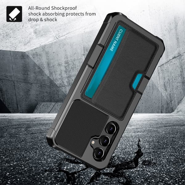 Armor Card Case Galaxy S25 Plus Svart