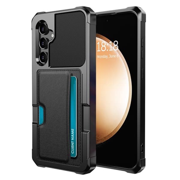 Armor Card Case Galaxy S25 Plus Svart