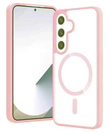 Samsung Galaxy S25 Magsafe Skal Transparent / Ljusrosa