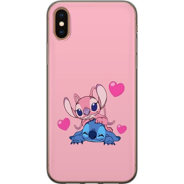 Apple iPhone XS Max Gennemsigtig cover Valentins Dag Stitch