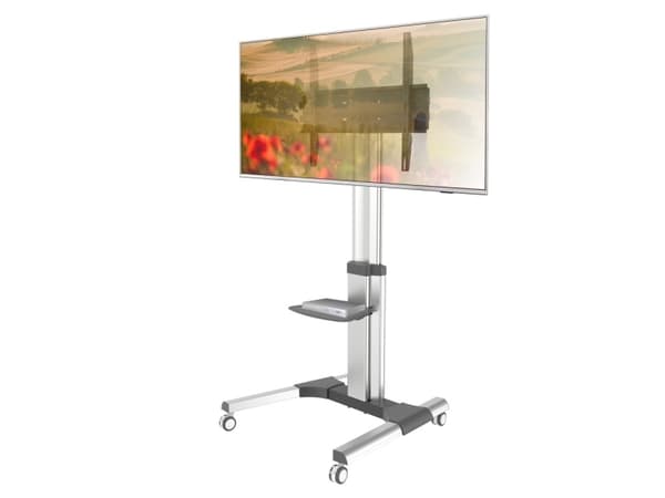 Techly ICA-TR156, 2,34 m (92"), 600 x 400 mm, 800 x 600 mm, -8 - 8°, Metall, Sølv