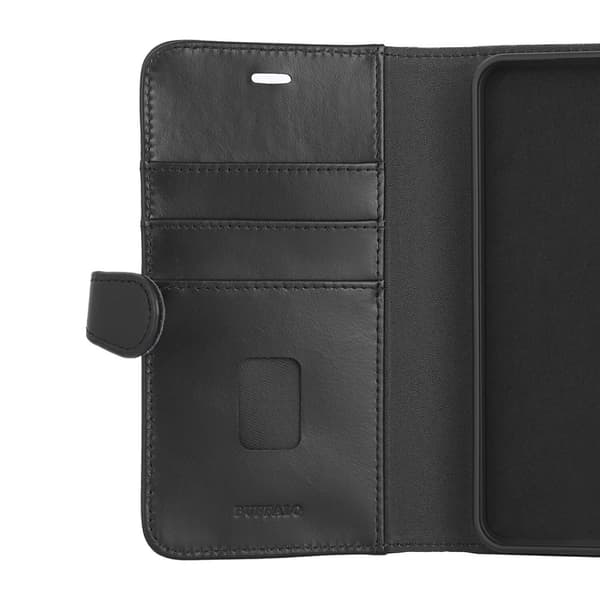 Buffalo Mobiili Lompakko 2in1 Samsung A56 5G Nahka 3 Korttia Musta