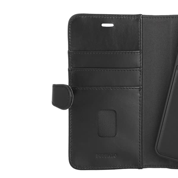 Buffalo Mobiili Lompakko 2in1 Samsung A56 5G Nahka 3 Korttia Musta