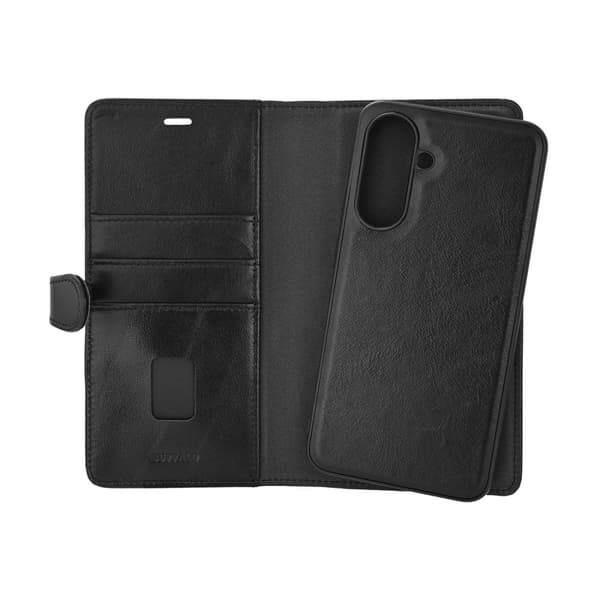 Buffalo Mobiili Lompakko 2in1 Samsung A56 5G Nahka 3 Korttia Musta