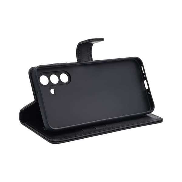 Radicover PUhelinkotelo Samsung A26 5G Flipcover Anti Radi RFID 3 Korttia Musta PU