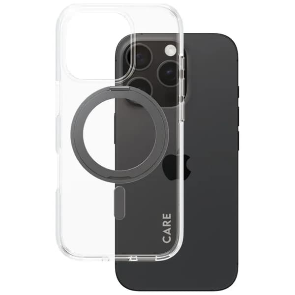 PanzerGlass CARE Kickstand Sort til Apple iPhone 16 Pro