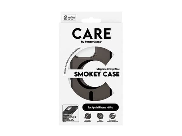 PanzerGlass CARE by PanzerGlass Urban Combat Beskyttelsescover Røget Apple iPhone 16 Pro