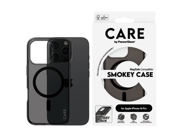 PanzerGlass CARE by PanzerGlass Urban Combat Beskyttelsescover Røget Apple iPhone 16 Pro