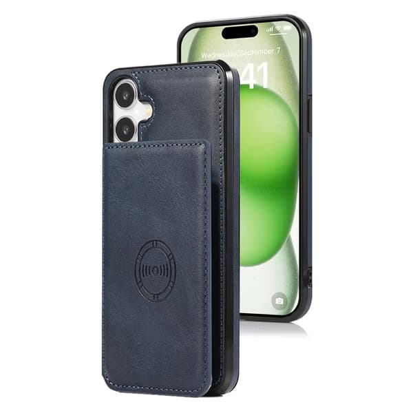iPhone 16 Plus - Skyddande Skal med Kortfack