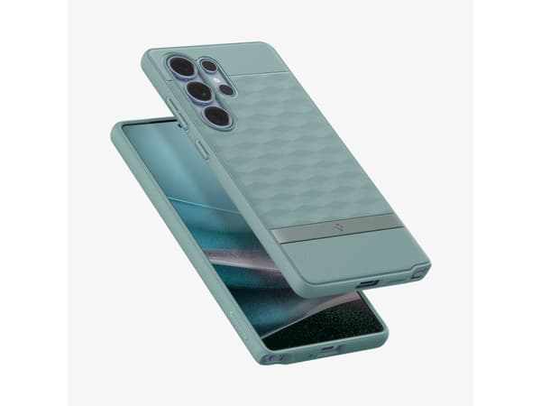Spigen Galaxy S25 Ultra Case Parallax (MagFit) Sage Green, Cover, Samsung, Galaxy S25 Ultra, 17.5 cm (6.9"), Green