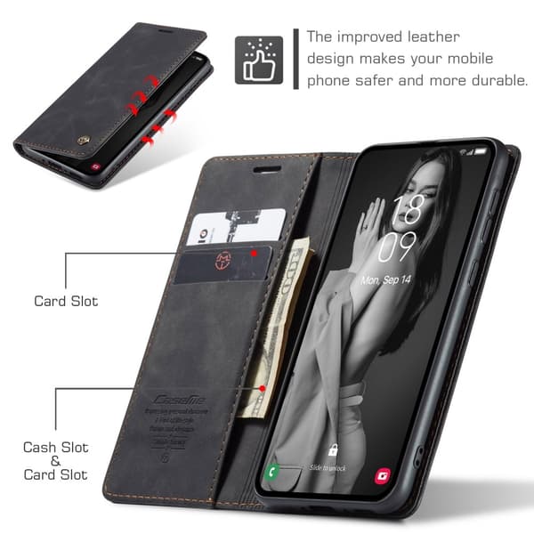 CASEME Plånboksfodral Samsung Galaxy A56 5G - Svart