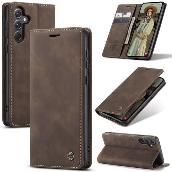 CASEME Retro Lompakkokotelo Samsung Galaxy A56