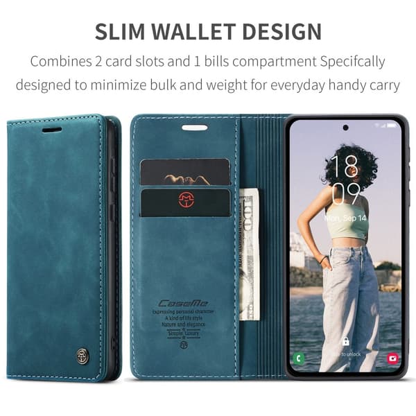 CASEME Plånboksfodral Samsung Galaxy A56 5G - Blå