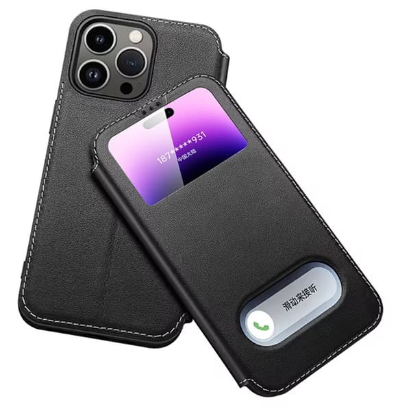 iPhone 16 Pro - Stilrent Leman läderskal för optimalt skydd
