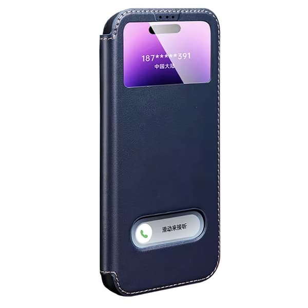 iPhone 16 Pro Max - Tidlöst Skalskydd i Läder & TPU