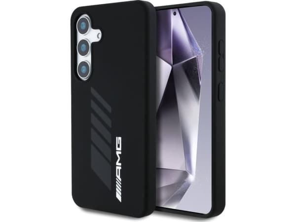 Mercedes AMG Oversize Rhombs MagSafe Samsung Galaxy S25 puhelimen tapauksessa musta