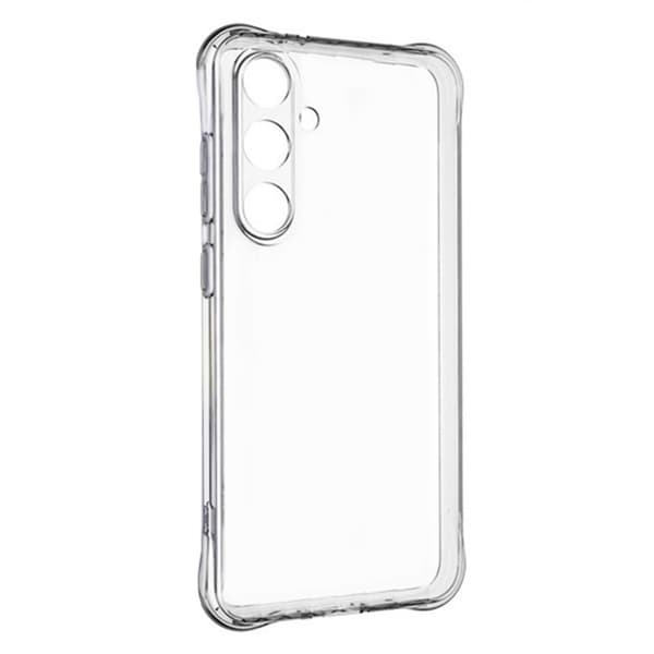 För Samsung Galaxy A56 5G Fodral 2.0mm TPU Transparent Skal med Härdat Glas Skärmskydd