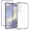 Miniatyrbild 1 av 5: För Samsung Galaxy A56 5G Fodral 2.0mm TPU Transparent Skal med Härdat Glas Skärmskydd