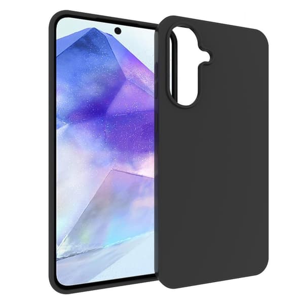 Til Samsung Galaxy A56 Case TPU Cover Bagside - Sort