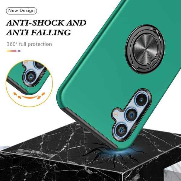 Til Samsung Galaxy A56 5G Hybrid Cover med Roterbar Ringholder