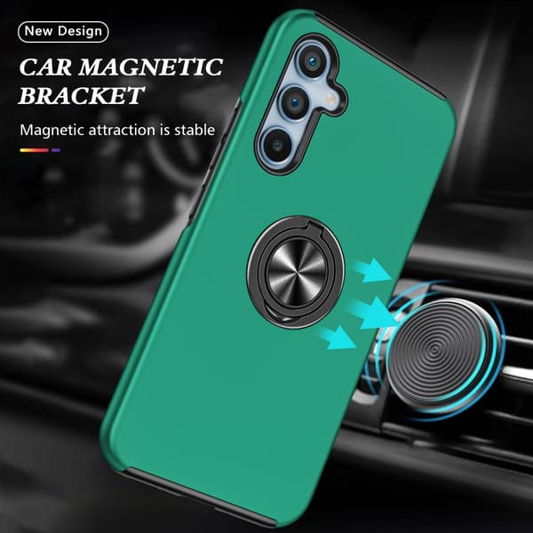 Til Samsung Galaxy A56 5G Hybrid Cover med Roterbar Ringholder