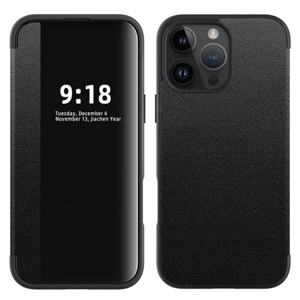 iPhone 16 Pro Max Fodral - Elegant Design med Smart Fönster!