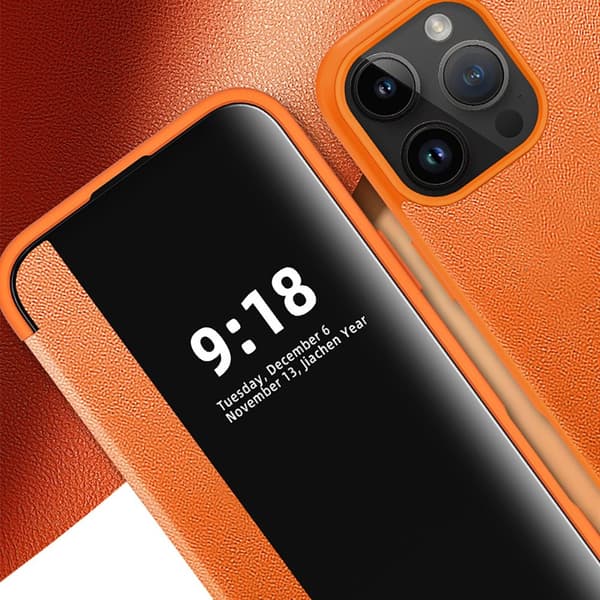 iPhone 16 Pro Max Fodral - Elegant Design med Smart Fönster!