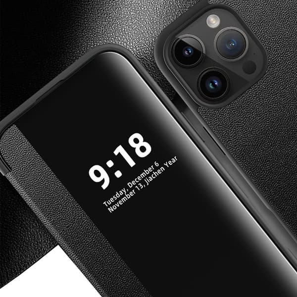 iPhone 16 Pro Max Fodral - Elegant Design med Smart Fönster!