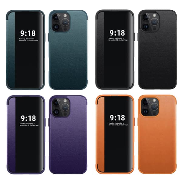iPhone 16 Pro Max Fodral - Elegant Design med Smart Fönster!