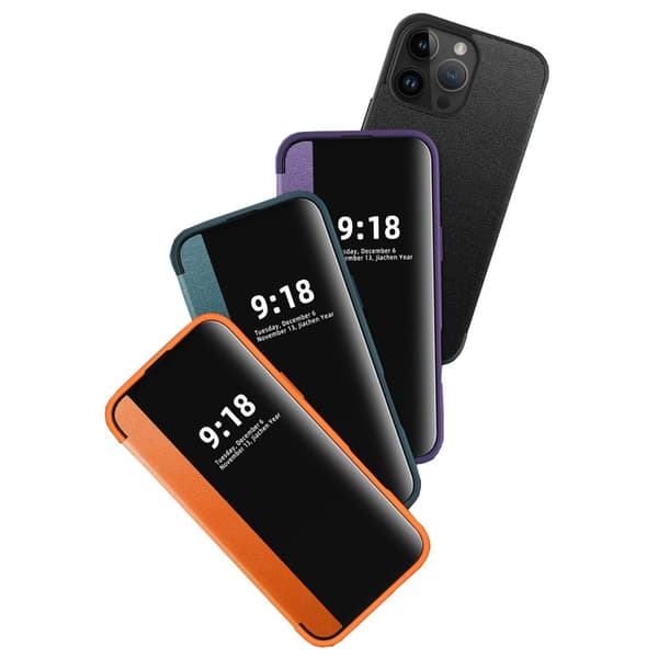 iPhone 16 Pro Max Fodral - Elegant Design med Smart Fönster!