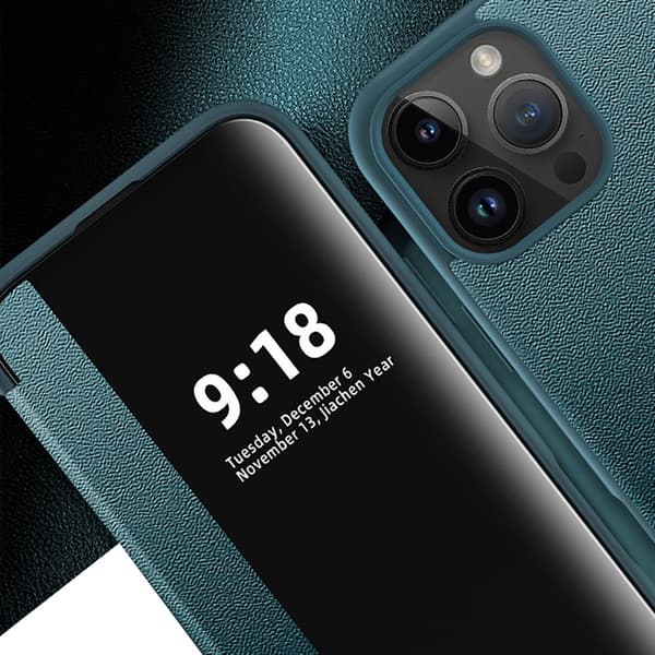 iPhone 16 Pro Max Fodral - Elegant Design med Smart Fönster!