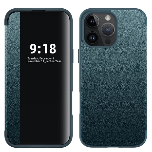 iPhone 16 Pro Max Fodral - Elegant Design med Smart Fönster!