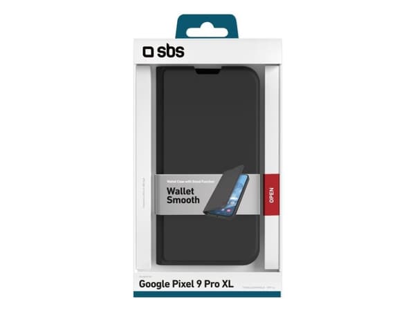 SBS TEWALGOPIX9XLK, Lommebok-etui, Google, Pixel 9 Pro XL, 17,3 cm (6.8"), Sort