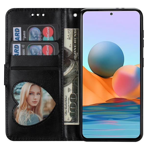 Til Samsung Galaxy A56 5G Stående Glittercover med Lynlåslomme - Black