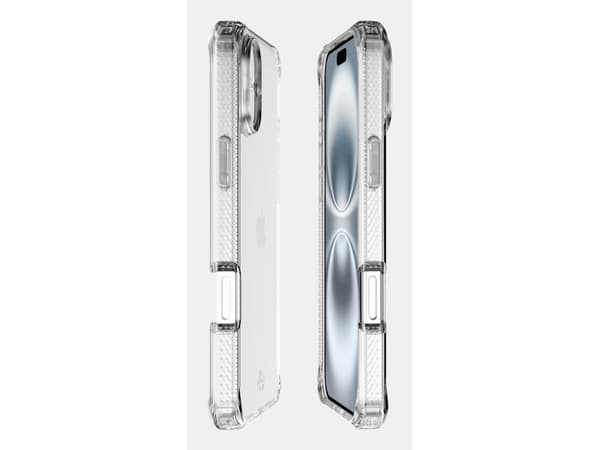 ITSKINS SPECTRUM R // CLEAR, Cover, Apple, iPhone 16, 15.5 cm (6.1"), Transparent