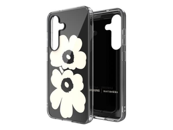 Samsung Marimekko Galaxy S25 Unikko kotelo, suojakuori, Samsung, Galaxy S25, 15,8 cm (6,2"), Beige, Musta