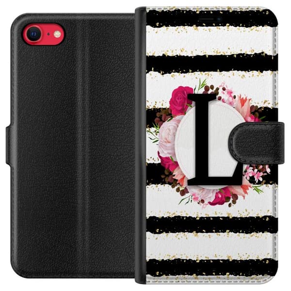 Apple iPhone 8 Tegnebogsetui Bogstavet L