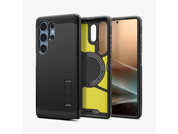 Spigen Tough Armor AI (MagFit), deksel, Samsung, Galaxy S25 Ultra, 17,5 cm (6,9"), sort