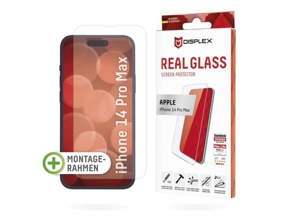 DISPLEX Real Glass Displaybeskyttelsesglas Apple iPhone 14 Pro Max 1 stk 1701