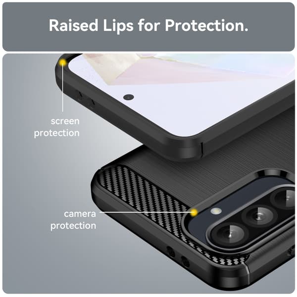 Til Samsung Galaxy A56 / A36 Cover Til Telefon TPU Carbon Fiber Texture Slim-Fit