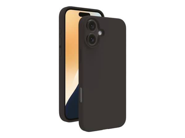 Vivanco MHCVVIPH16PLBK Matkapuhelimen takakuori Apple iPhone 16 Plus Musta Induktiivinen lataus, hiekan- ja roiskevedenpitävä, pölynkestävä, roiskeve