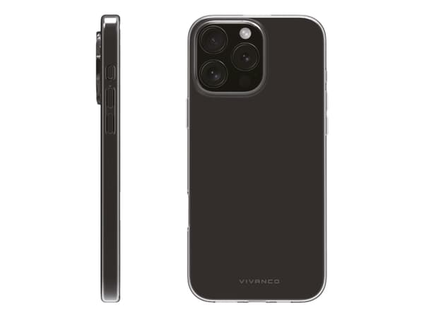 Vivanco Super Slim, Omslag, Apple, iPhone 16 Pro Max, 17,5 cm (6.9"), Transparent