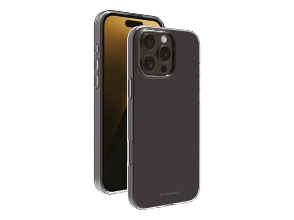 Vivanco Super Slim, Omslag, Apple, iPhone 16 Pro Max, 17,5 cm (6.9"), Transparent