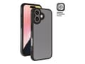 Pikkukuva 1 / 5: Vivanco Frosted Cover for iPhone 16 with integrated camera protection frame, semi-transparent/black, Cover, Apple, iPhone 16, 15.5 cm (6.1"), Black,