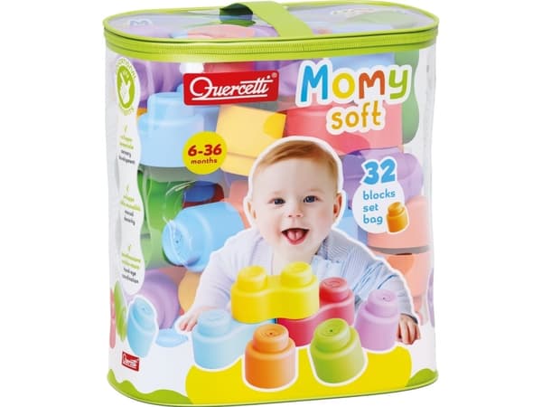 Quercetti QUERCETTI MIĘKKIE KLOCKI MAMMA 32 ELEMENTER
