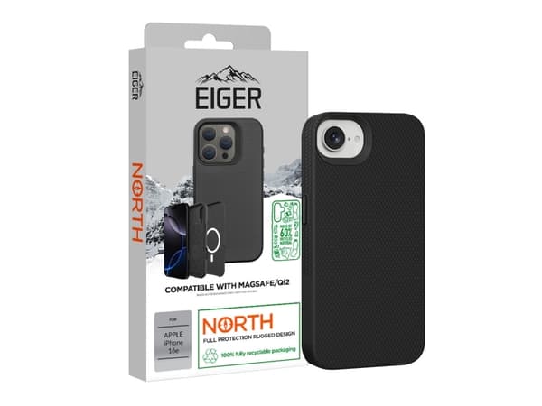 Eiger North MagSafe Case GRS iPhone SE 2025 schwarz (EGCA00729)
